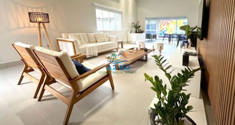 Casa aconchegante e espaçoso, com 04 dormitórios e 3 suítes – Mar verde – Caraguatatuba