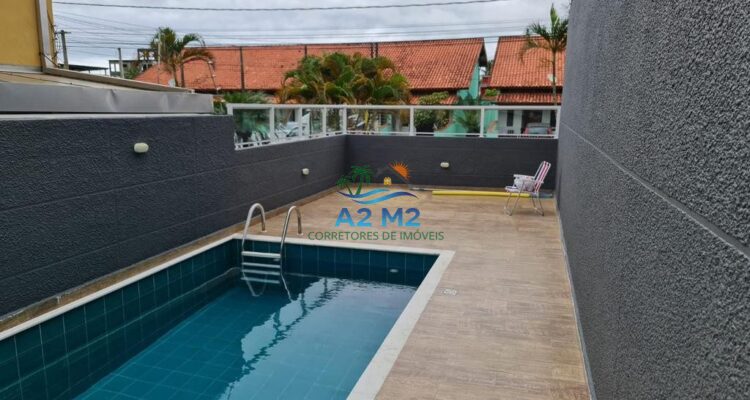 Locação – Sobrado com 03 suítes – 150 metros da Praia de Massaguaçu – Mobiliado