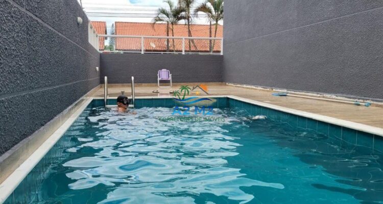 Locação – Sobrado com 03 suítes – 150 metros da Praia de Massaguaçu – Mobiliado