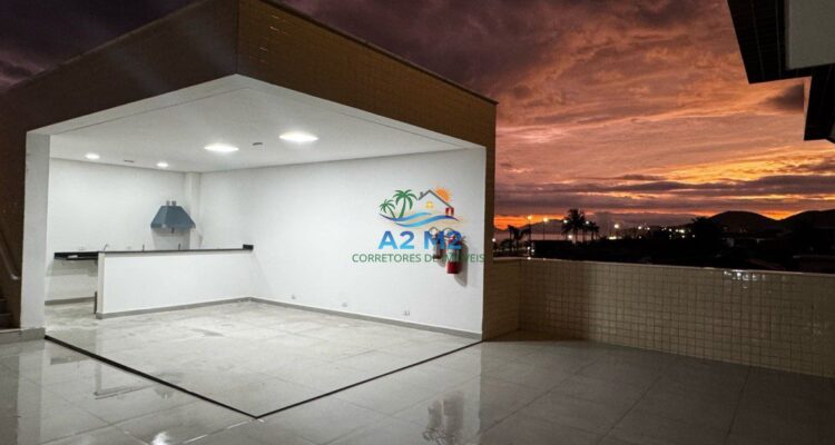 LOCAÇÃO – Apto Vista Mar, 03 dorms (01 suíte), 02 vagas, mobiliado – Piscina elevada c/ borda Infinita