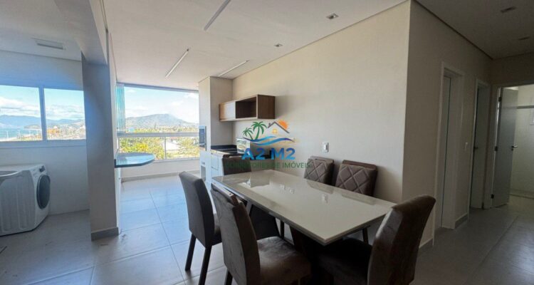 LOCAÇÃO – Apto Vista Mar, 03 dorms (01 suíte), 02 vagas, mobiliado – Piscina elevada c/ borda Infinita