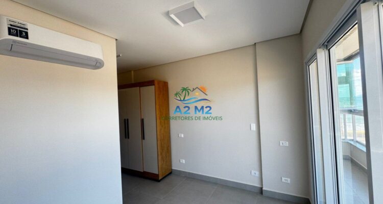 LOCAÇÃO – Apto Vista Mar, 03 dorms (01 suíte), 02 vagas, mobiliado – Piscina elevada c/ borda Infinita
