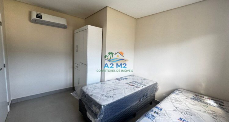 LOCAÇÃO – Apto Vista Mar, 03 dorms (01 suíte), 02 vagas, mobiliado – Piscina elevada c/ borda Infinita