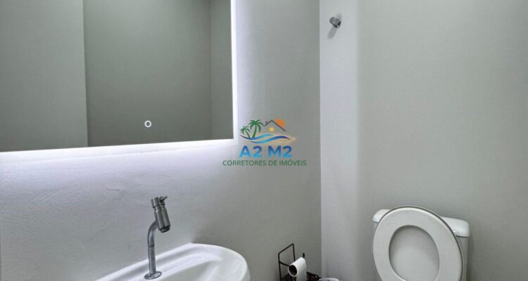 Maravilhoso Sobrado com 03 suítes – 150 metros da Praia de Massaguaçu – Mobiliado