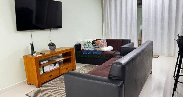 Maravilhoso Sobrado com 03 suítes – 150 metros da Praia de Massaguaçu – Mobiliado