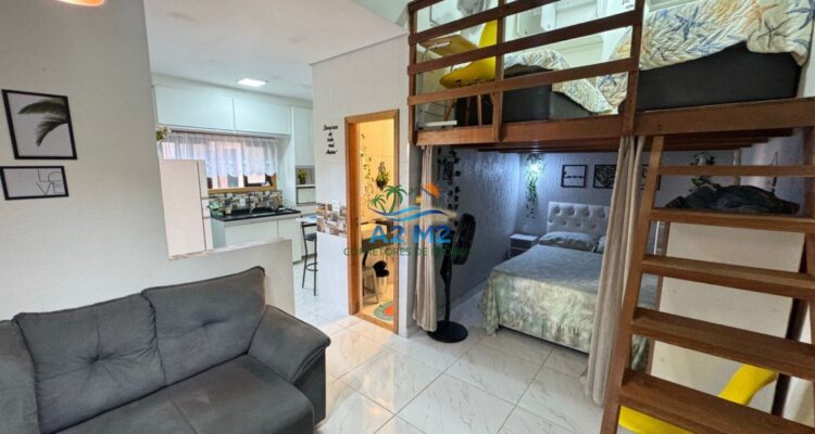 Estúdio em Condomínio Fechado próximo a Praia Martim de Sá