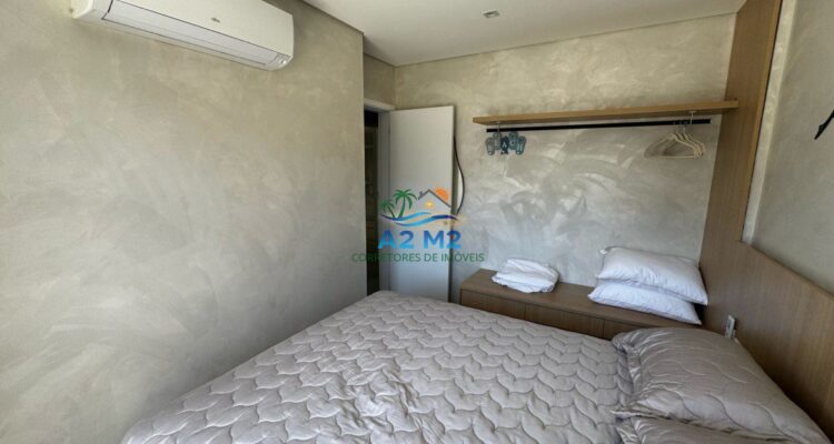 Apartamento Vista Mar , Mobiliado 3 dor. sendo 1 suite , varanda gourmet , na praia da Massaguaçu em Caraguatatuba