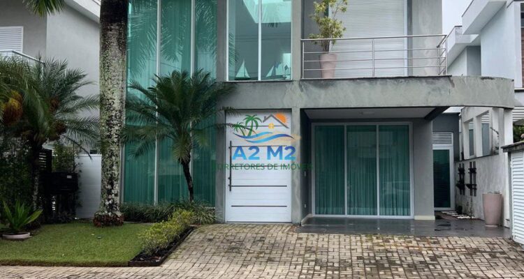 Casa de alto padrão para locação definitiva – 4 suítes – Condomínio Costa Nova, frente ao mar, Massaguaçu, Caraguatatuba