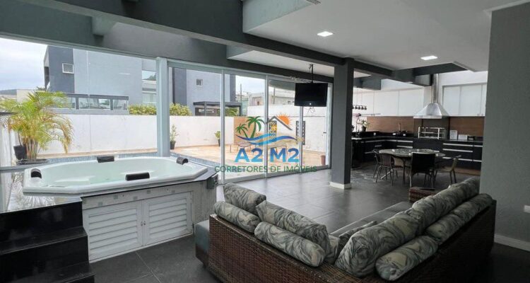 Casa de Alto Padrão – 4 Suítes – Condomínio Costa Nova, Praia do Massaguaçu, Caraguatatuba (Litoral Norte SP)