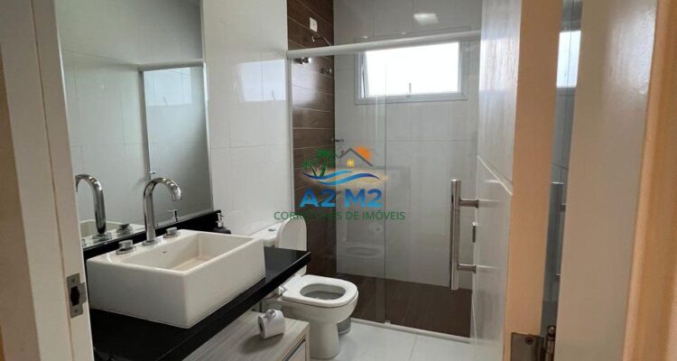 Casa de alto padrão para locação definitiva – 4 suítes – Condomínio Costa Nova, frente ao mar, Massaguaçu, Caraguatatuba