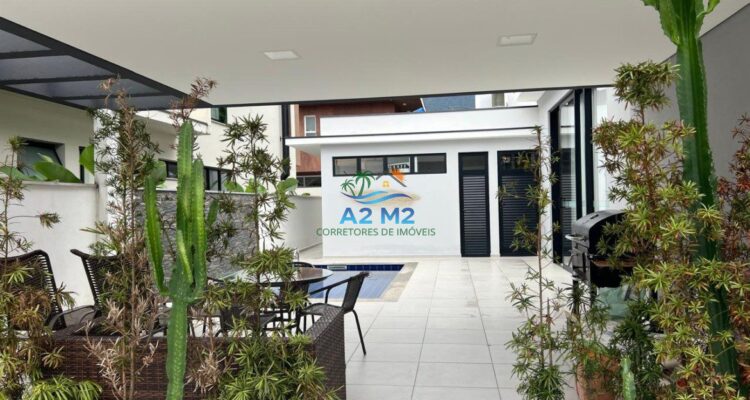 Casa de Alto Padrão – 4 Suítes – Condomínio Costa Nova, Praia do Massaguaçu, Caraguatatuba (Litoral Norte SP)