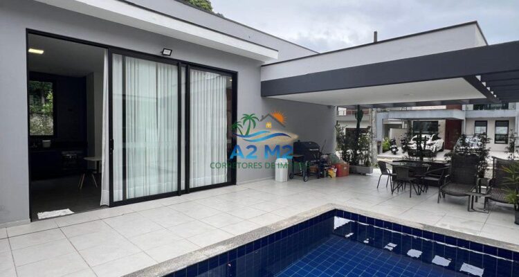 Casa de Alto Padrão – 4 Suítes – Condomínio Costa Nova, Praia do Massaguaçu, Caraguatatuba (Litoral Norte SP)